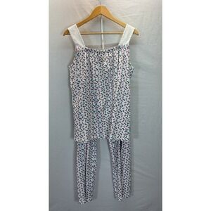 Lila and Hayes Pajama Set Womens XL Pima Cotton Butterfly Tank top pants soft